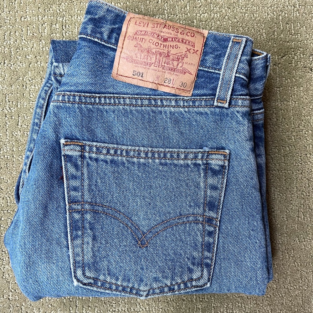 Levi’s vintage thrifted denim jeans